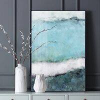 Nordic Blue Black Canvas Art - Modern Dreaming สีโปสเตอร์บทคัดย่อพิมพ์-แฟชั่น Wall Art รูปภาพสำหรับห้องนั่งเล่น Cuadro Decor