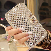 YeLun For Alca 1C Case Handmade Bling Diamond Rhinestone PU Leather Filp Cover Wallet Case