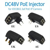 DOERGUIN ปลั๊กผนัง POE Injector พร้อมแหล่งจ่ายไฟ48V Power Over Ethernet สำหรับ IEEE802.3af PoE IP กล้อง IP Phone