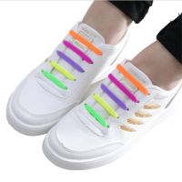 Silicone Elastic Shoelaces Special No Tie Shoelace Lacing Kids Adult Sneakers Quick Shoe Lace Creative Lazy Rubber Lace 16ps/Lot