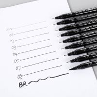 【✴COD✴】 zangduan414043703 สำหรับปากกาเส้นเล็ก12เครื่องเขียนกันน้ำที่เก็บถาวรปากกา Fineliner สำหรับร่างตัวอักษรมือปากกาพู่กันทำเล็บศิลปินวาดภาพ