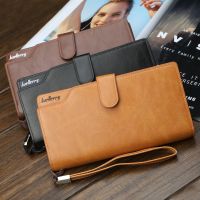 （Layor wallet）กระเป๋าสตางค์ผู้ชาย39; S หนัง PU ยาวกระเป๋าคลัทช์โทรศัพท์มือถือวินเทจกระเป๋าสตางค์ผู้ชายบัตรอเนกประสงค์สำหรับธุรกิจ7-5