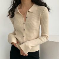 ☑☊ Woemn Jacket Thin Cropped Cardigan Sleeve Knitted Blouse Female