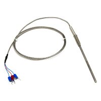 Special Offers FTARP08 PT100 Type 1M Metal Braided Cable 100Mm Flexible Probe Head RTD Temperature Sensor Diameter 3Mm 4Mm 5Mm 6Mm WZPK-191