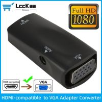 ♈ HDMI-compatible Female to VGA Female Converter with Audio Adapter Support 1080P Signal Output for PC Laptop TV Monitor Projector