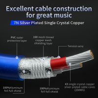 TODN HiFi cable audio silver plated occ RCA cable Audio signal wire plug 3.5mm jack aux plug convert 2 RCA plug