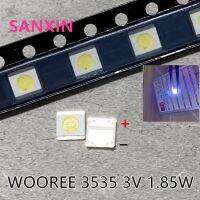 สำหรับ Wooree ลูกปัดโคมไฟเปล่งแสงไฟ Led 3535ขาวเย็น3V 1.85W 100ชิ้นไฟแบ็คไลท์โทรทัศน์ Led Lcd สำหรับการใช้งาน