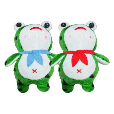 Small Frog Plush Soft Frog Plush Toy Stuffed with Sound Backpack Keychain Animals for Children over 3 Years Old Plush Keychain Pendant for Kids Keys Purse Backpack Bags Party Favors everywhere