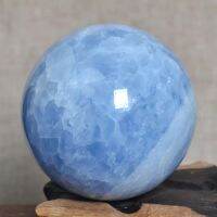 3-8cm natural blue celestine Crystal Sphere Ball from Madagascar for sale