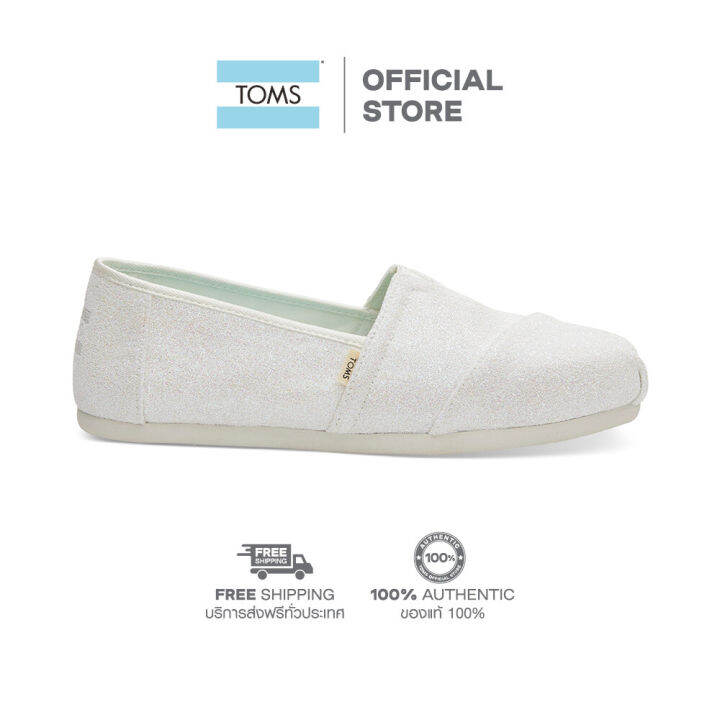 Toms on sale ivory glitter