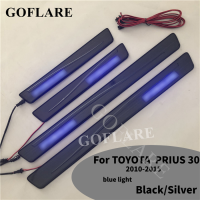 รถ Stying สำหรับ Toyota Prius 30 XM30 LED ประตู Sill Pedal Scuff แผ่นยินดีต้อนรับเหยียบแสงเกณฑ์บาร์2010-2015อุปกรณ์เสริม