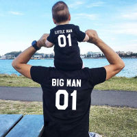 2 Family Matching Clothes Fashion Big Little Man Tshirt Daddy And Me Outfits Father Son Dad Baby Boy Kids Summer Clothing Brothers