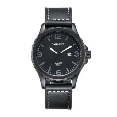 Luxury Brand Cagarny Watches Men Casual Quartz Reloj Leather Wristwatch Army Military Reloj Hombre Mens Clock Relogio Masculino