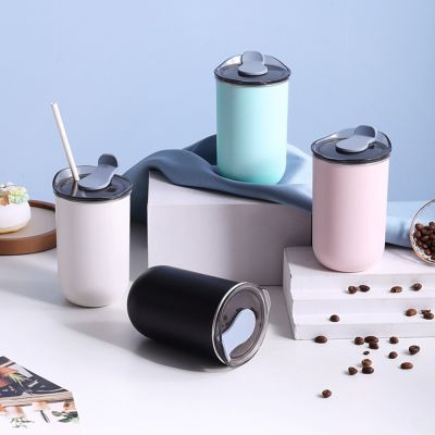 300ML Thermal Mug Stainless Steel Thermos for Tea Coffee Drinks Water Bottle Vacuum Leakproof with Lid Tumbler Beer Cup Drinkwar