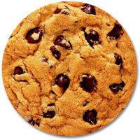 Pad Tetikus Chip Cookie oleh Smooffly, Delicious Chocolate Chip Cookie Round Mouse Pad