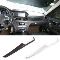 Carbon Fiber Color Front Center Console Instrument Panel Trim Cover For Mercedes-Benz C Class W204 12-14