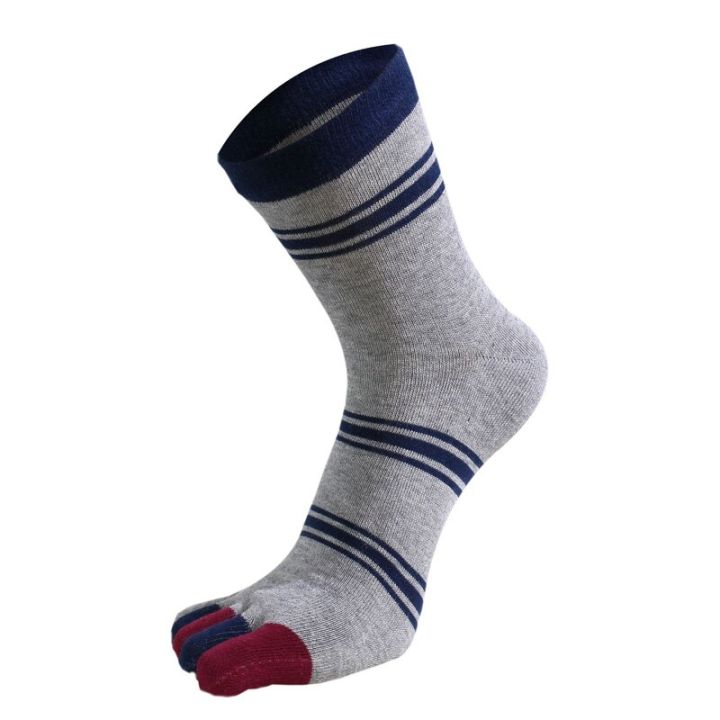 5-pairs-man-short-toe-socks-pure-cotton-striped-business-vintage-sweat-absorbing-soft-elastic-party-dress-5-finger-socks-sokken