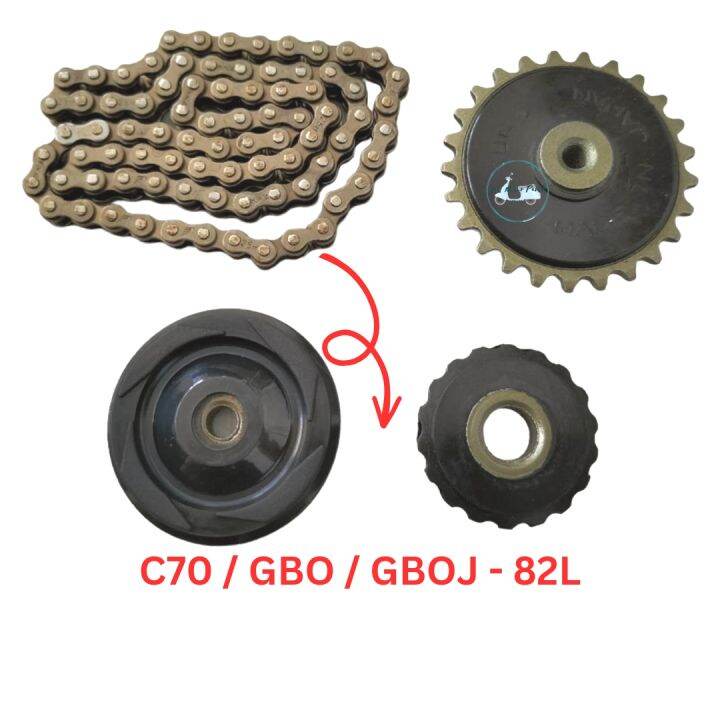 TIMING CHAIN TIMING ROLLER OIL PUMP GEAR HONDA C70 GBO GBOJ EX5 HIGH