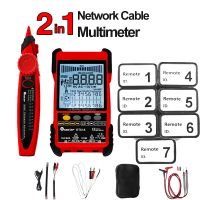 ET616 ET618มัลติมิเตอร์เครื่องทดสอบสายเคเบิลเครือข่ายแบบแอนะล็อกการค้นหาแบบดิจิตอลความยาวการจับคู่สายเคเบิลเครื่องทดสอบสายวัดตัวติดตาม