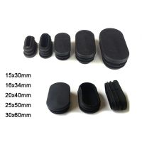 【cw】 5/10/20pcs Oval Oblong Rectangle Plastic Blanking End Cap Tube Pipe Inserts Plug Bung Leg Protector !