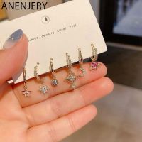 New Set Star And Moon Planet Hoop Earrings Sets Long Gold Color Earrings For Women Fashion Jewelry Gift 2022 Gifts S-E1283