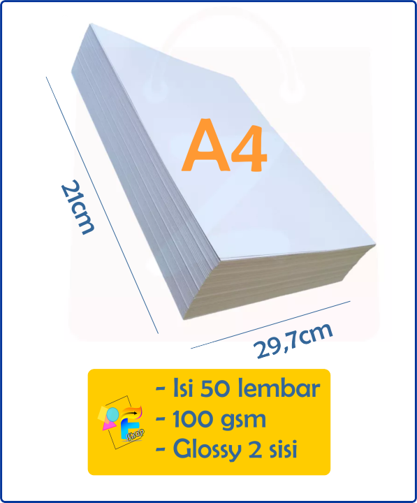 Kertas Art Paper 100gsm 50 lembar A4 / Tipis Lazada Indonesia