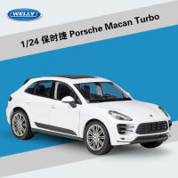 Welly1: 24 Porsche porche Macan Turbo จำลองโลหะผสม