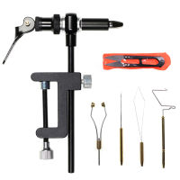 Fly Tying Tools Combo Kit Fly Tying Vise Boin Holder Threader เข็มแส้ Finisher กรรไกร