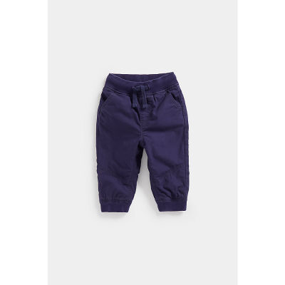 กางเกงขายาวเด็กผู้ชาย Mothercare Poplin Trousers - Jersey Lined CC835
