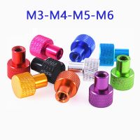 2Pcs M3 M4 M5 M6 Blind Frame Hand Tighten Flange Nut Aluminum Knurled Hand Thumb Nut for FPV RC Models Anodized