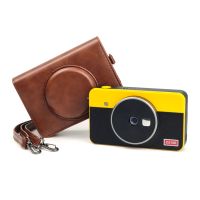 New C210R Camera Case for Kodak Mini Shot 2 Retro Instant Camera &amp; Photo Printer Accessories with Shoulder Strap Leather Bag Camera Cases Covers and B