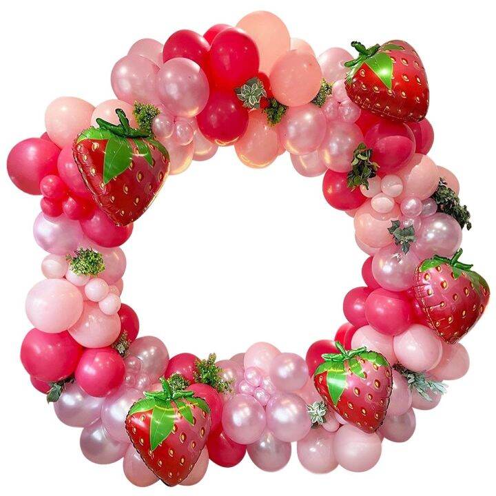 cc-strawberry-garland-arch-1st-happy-birthday-baby-shower-theme-balloons