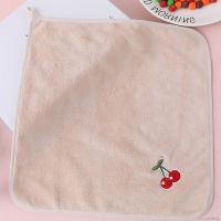 Mom Baby House Cartoon Child Student Small Square Towel Saliva Wash Face Absorbent Handkerchief Hand Rag Scouring Pad Can Be Hanged