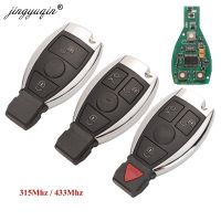 jingyuqin 5pcs 2/3 Button Remote Car Key Fob Replace For Mercedes for Benz year 2000 NEC BGA Entry Keyless Control 315/433MHz