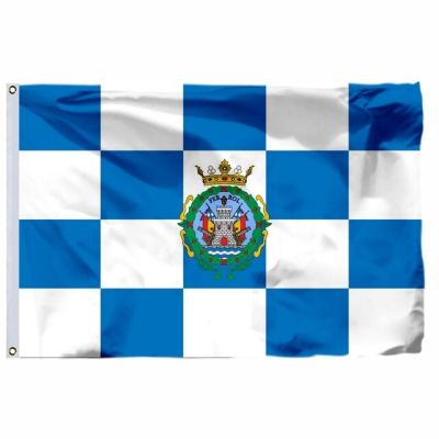 ธงกาลิเซียสเปน Ferrol และ Pontevedra 3x5ft Narn ของจังหวัด90X150ซม. ป้าย Coruena Talliza