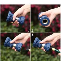 1 Piece Garden Hose Nozzle Heavy Duty Fireman Style Nozzle Leak Proof &amp; Adjustable Water Nozzle