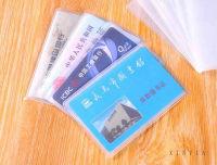 Waterproof PVC Credit Card Holder Protect ID Card Business Card Cover Clear Frosted