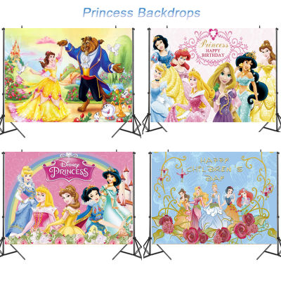 Snow White Princess Birthday Backdrop Girls Party Decorations Baby Shower Newborn Customize Vinyl Background Photocall Studio