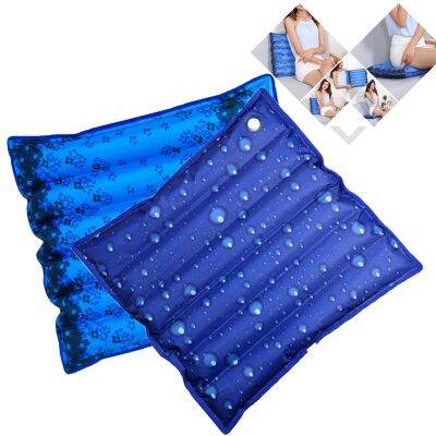 ❂卐 Summer Thickened Cooling Ice Water Cushion Waterproof Cool Office Home Chair Cushion Pad Self-Help Add Water Bag Seat Cushion