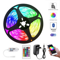 LED Light Strips Bluetooth WIFI Controller Flexible RGB 5050 Decoration Back Lamp Night Luminous String For Bedroom Living room