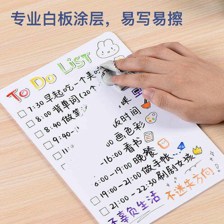 Easy fly office desktop whiteboard erasable A4 message board bracket