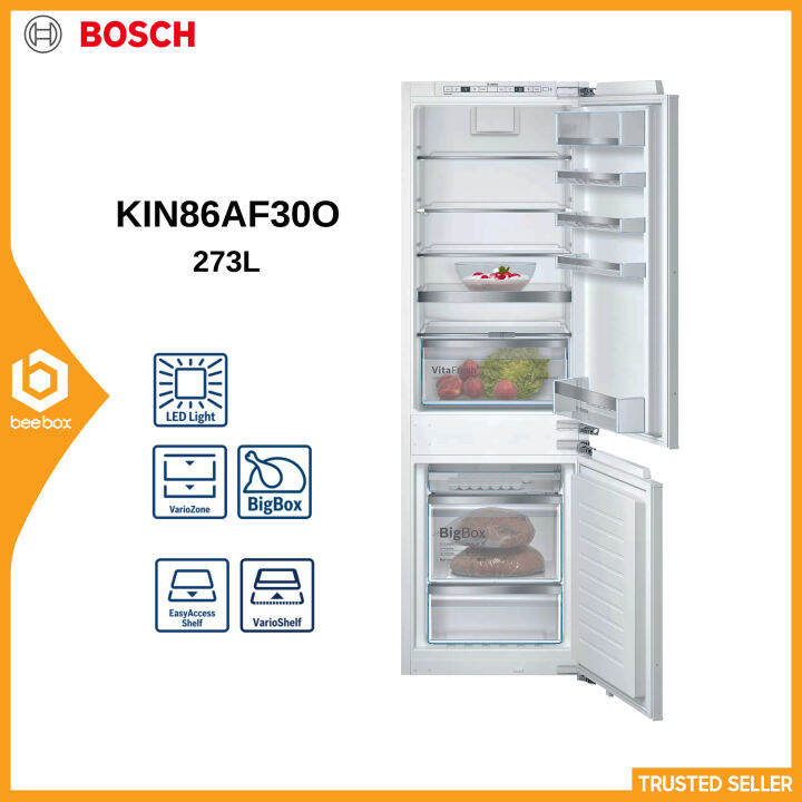 Bosch BuiltIn Refrigerator Integrated KIN86AF30O Series 6 273Litres