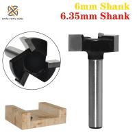 【DT】hot！ 6mm/6.35mm Shank 3 teeth T-Slot Router Bit Milling Straight Slotting Cutter Cutting Handle for Wood Woodwork LT066