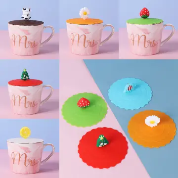 silicone Cup Lid] 3pcs Creative Cup Lid For Mug, Teacup, Glass Cup, Ceramic  Cup, Dustproof & Leakproof Cup Cover
