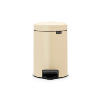 Brabantia ถังขยะสแตนเลสแบบเท้าเหยียบ 3 ลิตร Pedal Bin New Icon 3L, Almond