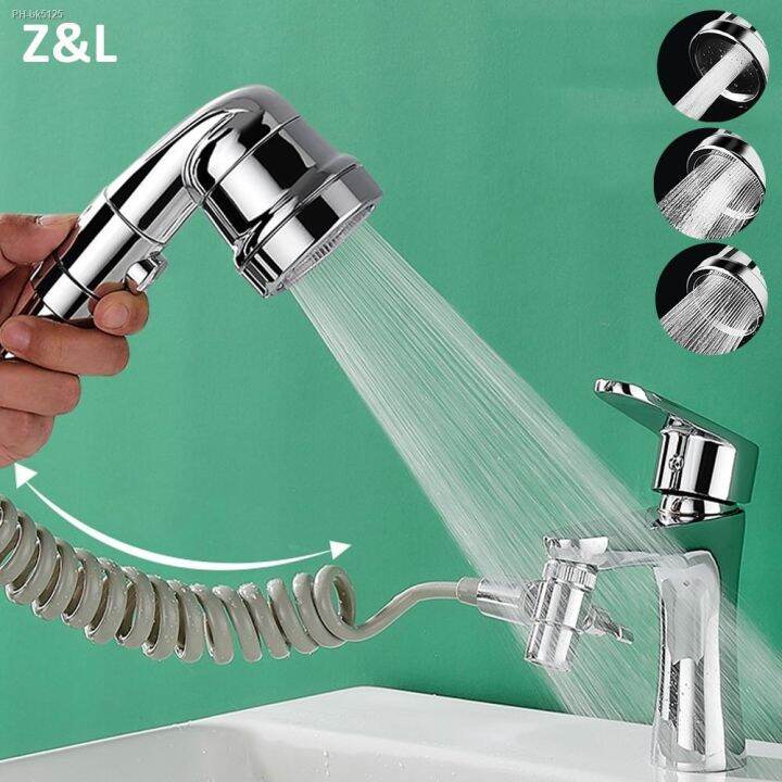 Sink Faucet Extension Shower Head 3 Modes Adjustable Hair Pet Rinser