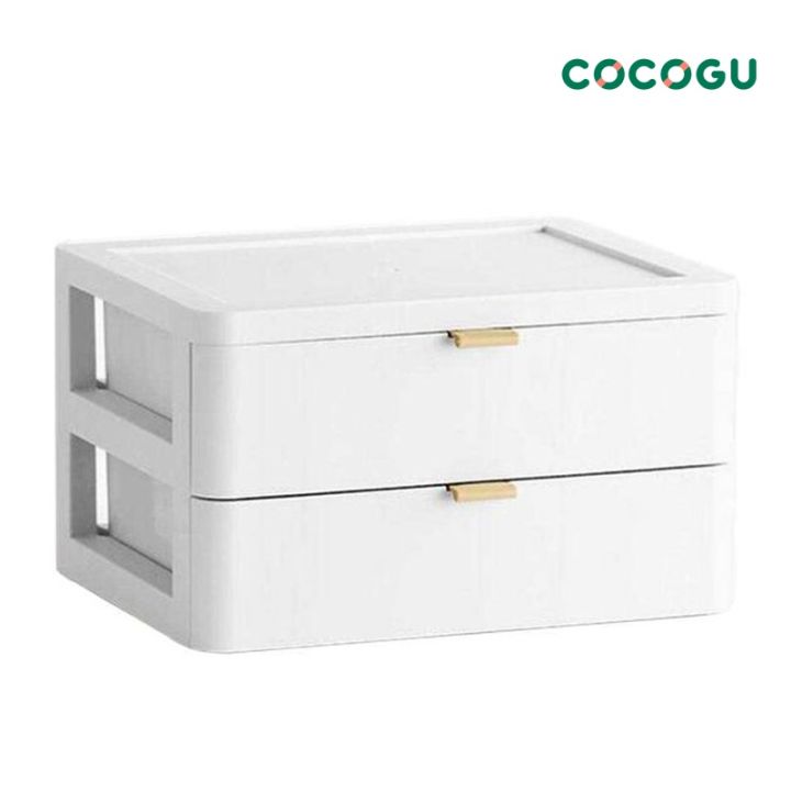 cocogu-ลิ้นชักเก็บของแบบตั้งโต๊ะ-2-ชั้น-3ชั้น-4ชั้น-คละสี