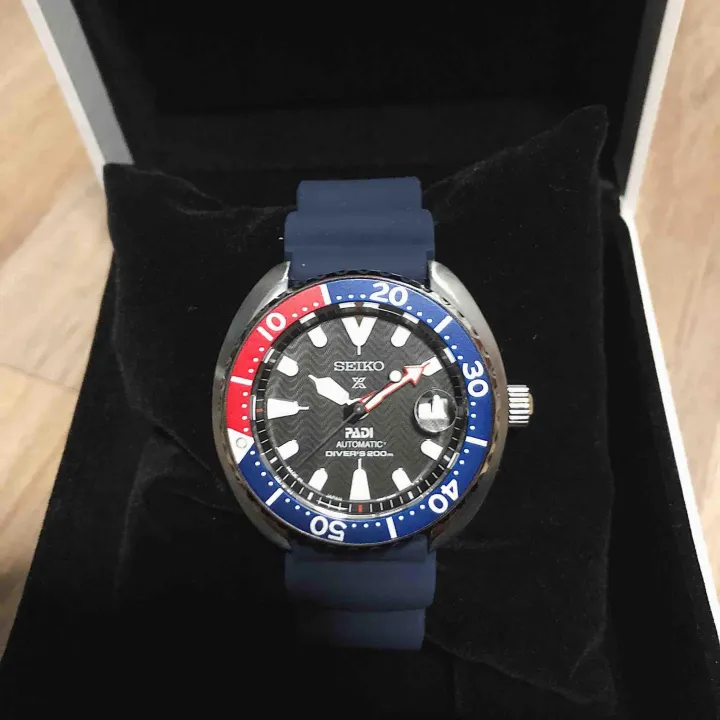 Made in Japan SEIKO PROSPEX PADI TURTLE MINI 200M AUTOMATIC BLUE/RED REF.  SRPC41J1 SRPC41J SRPC41 Man Watch | Lazada PH