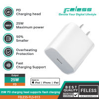 FELESS หัวชาร์จ PD 25W super fast iPhone หัวชาร์จ PD 25W Smart fast charging Smart trickle charging PD low temperature fast charging รองรับ iPhone ทุกรุ่น