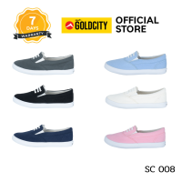 GOLDCITY รองเท้าสลิปออน รุ่น SC008 slipon รองเท้าสวม รองเท้าผู้หญิง รองเท้าผู้ชาย รองเท้าสวมหุ้มส้น หุ้มส้น ลำลอง แฟชั่นเกาหลี รองเท้าพาสเทล (399)